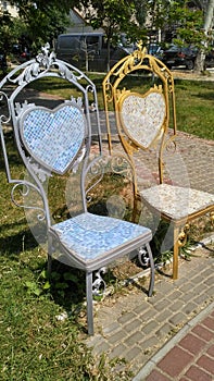 chairs of love Zatoka Ukraine photo