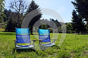 Chairs in the park