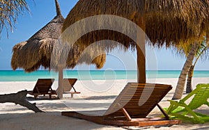 Chairs on a Pristine Beach