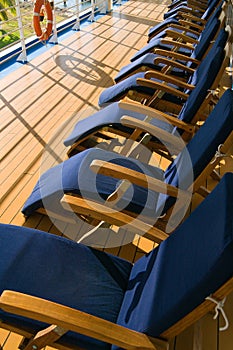 Chairs on Promenade Deck photo