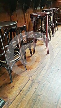 Chairs in a pub