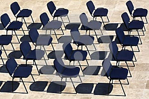 Chairs and shades