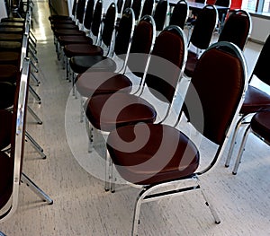 Chairs in siminar room photo