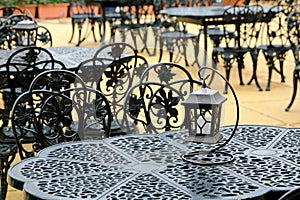 Chairs and tables