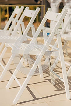 Chairs for wedding ceremony