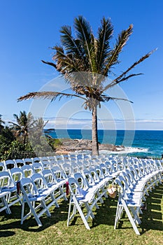 Chairs Wedding Ocean Landscape