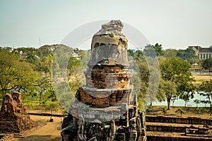 Chaiwatthanaram temple the old capital city in Ayutthaya Thailand