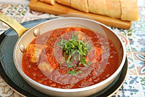 Chakhokhbili, Tasty Georgian Chicken Stew with Tomatoes and Herbs