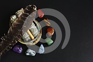 Chakra Healing Crystals and White Sage