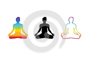 Chakra meditation vector