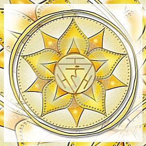 Chakra Symbols, Solar Plexus Chakra - MANIPURA - Strength, Personality, Power, Determination - `I DO`