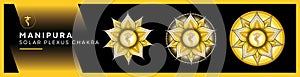 Chakra Symbols, Solar Plexus Chakra - MANIPURA - Strength, Personality, Power, Determination - `I DO`