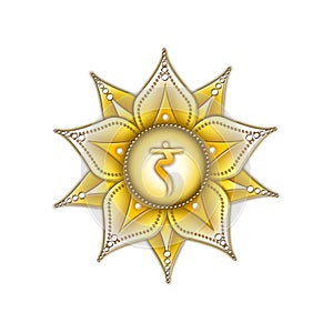 Chakra Symbols, Solar Plexus Chakra - MANIPURA - Strength, Personality, Power, Determination - `I DO`