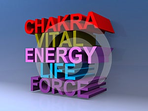 Chakra vital energy life force photo