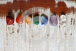 Chakras Stones to Heal. Wellness and peace