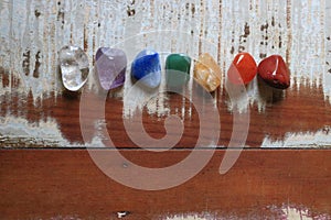 Chakras Stones to Heal. Wellness and peace