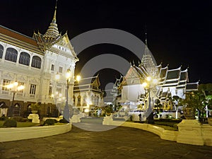 Chakri Maha Prasart in the night