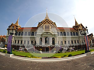 Chakri Maha Prasat Hall in Thailand.