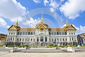 The Chakri Maha Prasat Throne Hall in Wat Pra Kaeo ,Thailand