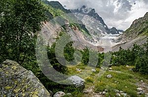 Chalaadi Glacier near Mestia, Svaneti, Georgia