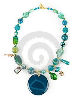 Chalcedony creative necklace.