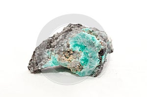 chalcedony on hemimorphite mineral sample