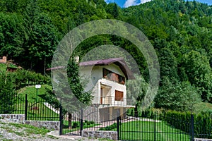 A Chalet from the relaxation place at the foot of the Piatra Craiului massif, Plaiul foii, Zarnesti, Brasov, Romania