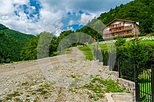 A Chalet from the relaxation place at the foot of the Piatra Craiului massif, Plaiul foii, Zarnesti, Brasov, Romania