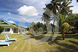 Chalets on seychelles.