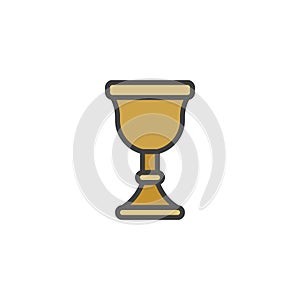 Chalice filled outline icon