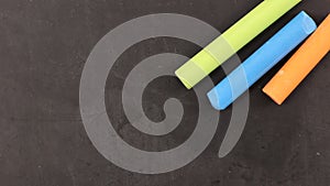 Chalk and blackboard