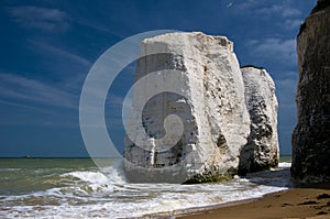 Chalk cliffs at Botany Bay, Kent, U.K