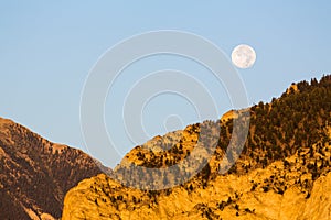 Chalk cliffs of Mt Princeton Colorado