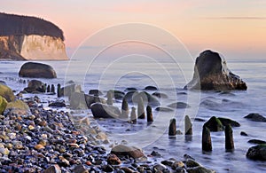 Chalk cliffs on Rugen island