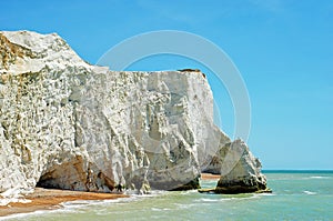 Chalk cliffs seaford england