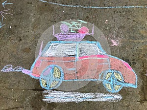 Chalk drawing