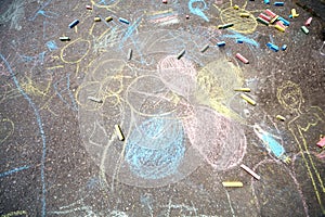 Chalk drawings