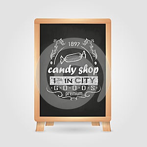 Chalk drawings. Retro typography