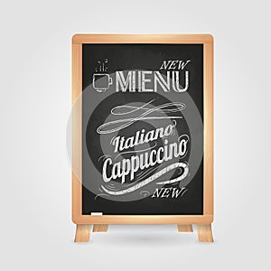 Chalk drawings. Retro typography.