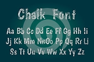 Chalk font set