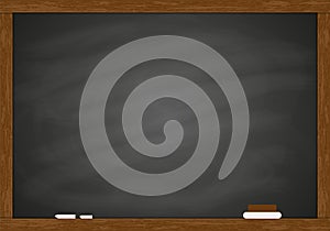 Chalk rubbed out blackboard