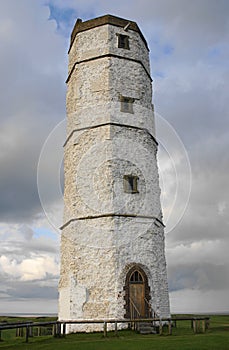 Chalk Tower built in 1674 at Flamborough Head, East Riding of Yorkshire, England, UK