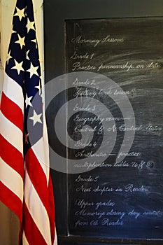 Chalkboard American Flag