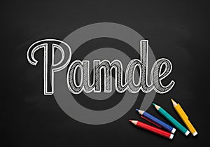 Overall composition combines artistic elements with a school or educational