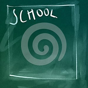 Chalkboard background - school title