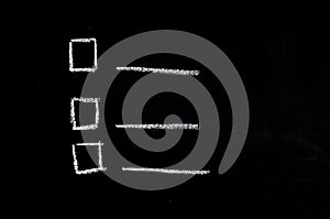 Chalkboard check box background