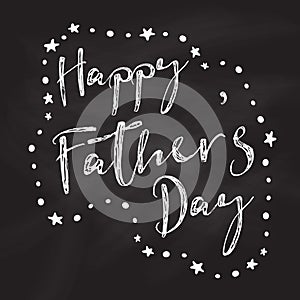 Chalkboard Father`s Day background