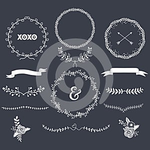 Chalkboard Laurels Set