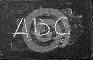 Chalkboard texture Washed blackboard backgroud ABC