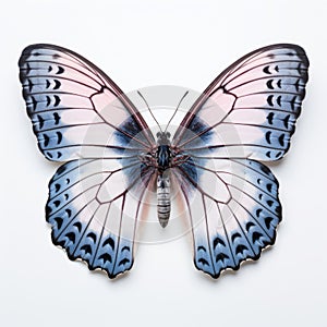 Chalkhill Blue Butterfly Art: Petrina Hicks Style With Pink And Black Wings photo